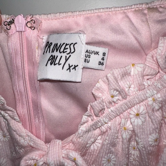 princess polly “back to paris” pink daisy mini dress - Picture 10 of 10